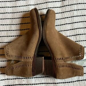 Lucky Brand Leather Cut Out Booties